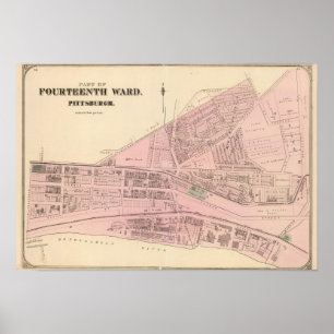 Ward 14 of Pittsburgh, Pennsiwania Poster