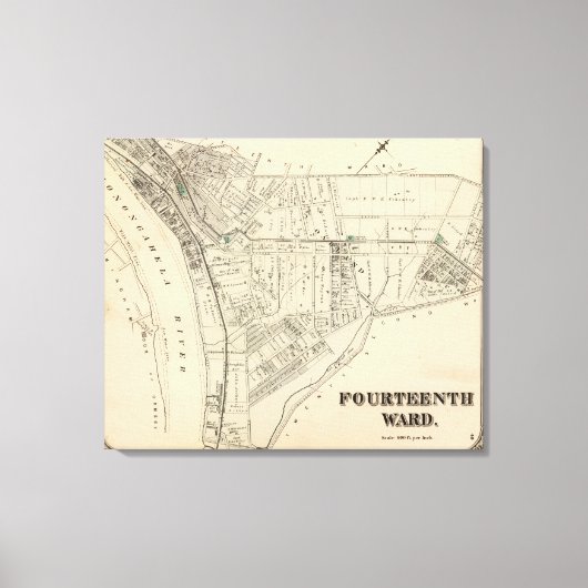 Ward 14 of Pittsburgh, Pennsyvania 2 Leinwanddruck (Vorderseite)