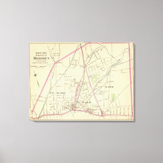 Ward 15, New Haven Leinwanddruck (Vorderseite)