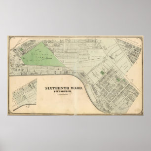 Ward 16 of Pittsburgh, Pennsiwania Poster