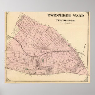 Ward 20 of Pittsburgh, Pennsivania Poster