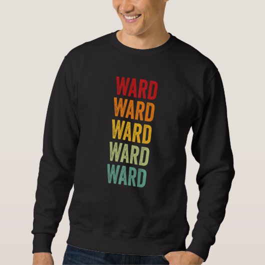 Ward County Texas Regenbogen Text Sweatshirt (Vorderseite)