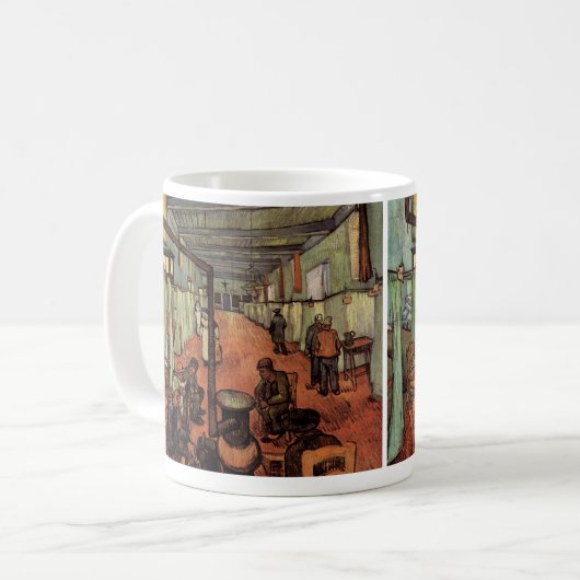 Ward in Hospital in Arles von Vincent van Gogh Kaffeetasse (Vorderseite Links)
