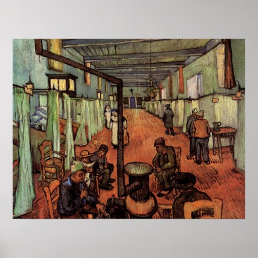Ward in Hospital in Arles von Vincent van Gogh Poster (Vorne)