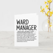 Ward Manager Karte (Gelbe Blume)