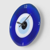 Ward Off the Evil Eye" Clock" Große Wanduhr (Winkel)