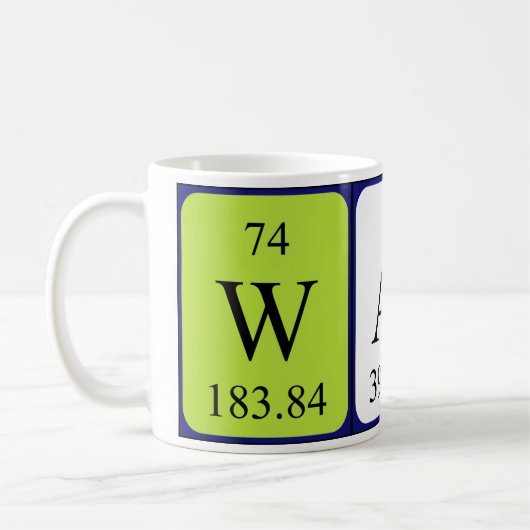 Ward Periodenname Tasse (Links)