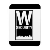 Ward Security Rectangle Magnet (Vertikal)