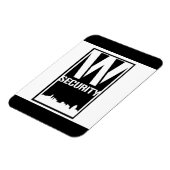 Ward Security Rectangle Magnet (Linke Seite)