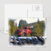 WARD TRUCK POSTCARD POSTKARTE (Vorne/Hinten)