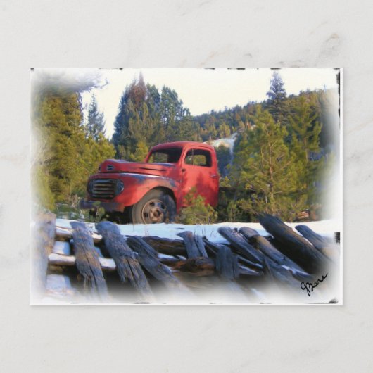 WARD TRUCK POSTCARD POSTKARTE (Vorderseite)