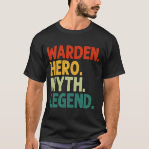 Warden Held Mythos Legende Vintage Warden T-Shirt