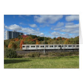 Warden Woods Autumn Sky Subway Thank You Card (Vorderseite (Horizontal))