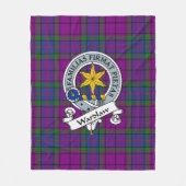 Wardlaw Clan Abzeichen Tartan Kariert Fleecedecke (Vorderseite)