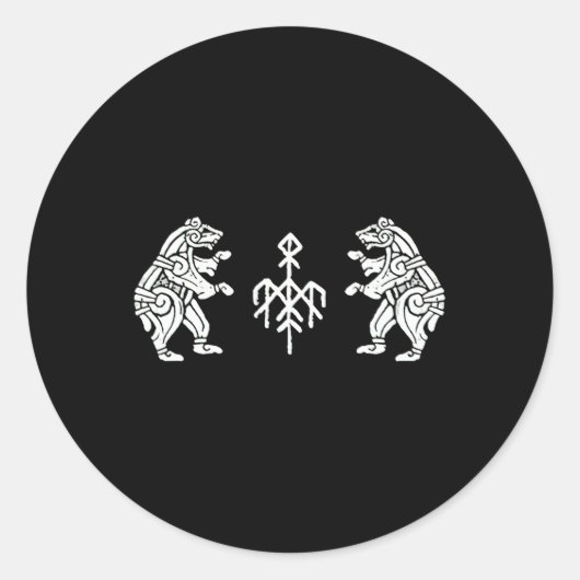 Wardruna Dancing Bears Runder Aufkleber (Vorderseite)