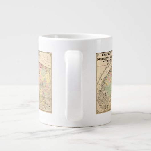 Wards 1819 of Pittsburgh, Pennsyvania Jumbo-Tasse (Rückseite)