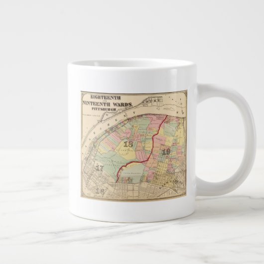 Wards 1819 of Pittsburgh, Pennsyvania Jumbo-Tasse (Rechts)