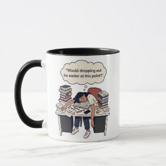 "Wäre es einfacher abzubrechen" Lustiges Design Tasse