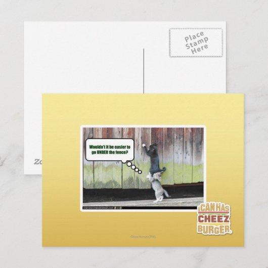 Wäre es nicht einfacher postkarte (Vorne/Hinten)