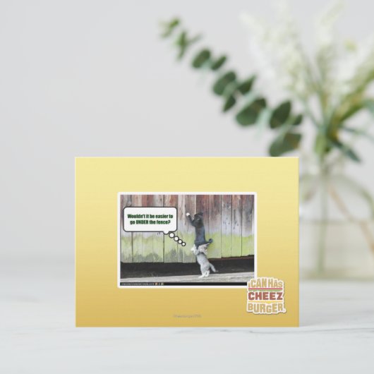 Wäre es nicht einfacher postkarte (Stehend Vorderseite)