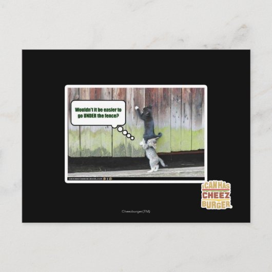 Wäre es nicht einfacher postkarte (Vorderseite)