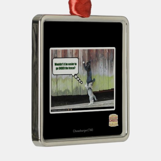 Wäre es nicht einfacher silbernes ornament (Rechts)