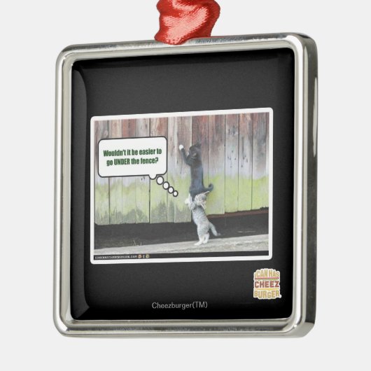 Wäre es nicht einfacher silbernes ornament (Links)