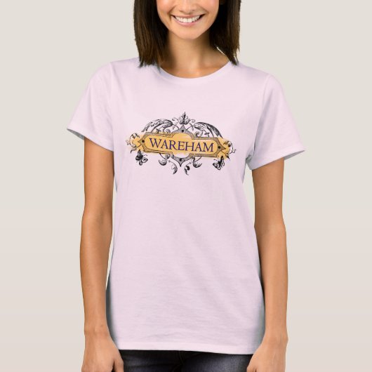 Wareham Book Briefmarke Ladys T-Shirt (Vorderseite)
