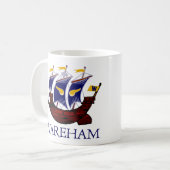 Wareham Viking Ship Tasse (Vorderseite Links)