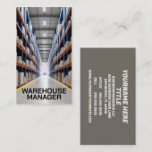 Warehouse Aisle Visitenkarte (Vorne/Hinten)