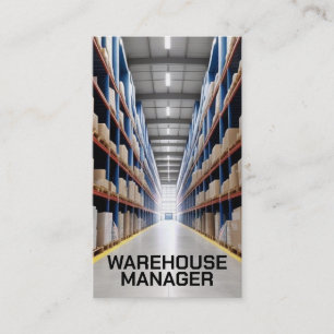 Warehouse Aisle Visitenkarte