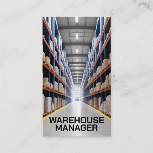 Warehouse Aisle Visitenkarte (Vorderseite)