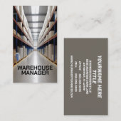 Warehouse Manager Aisle Visitenkarte (Vorne/Hinten)