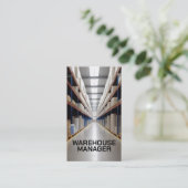 Warehouse Manager Aisle Visitenkarte (Stehend Vorderseite)