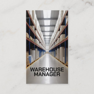 Warehouse Manager Aisle Visitenkarte