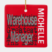 Warehouse Manager Extraordinaire CUSTOM Keramikornament (Rückseite)
