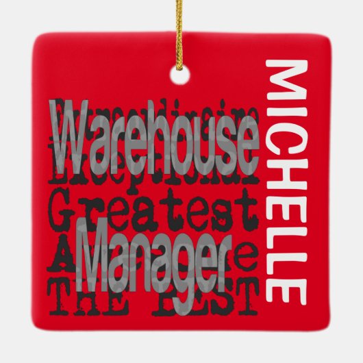Warehouse Manager Extraordinaire CUSTOM Keramikornament (Rückseite)