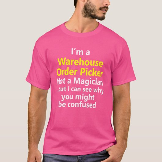 Warehouse Picker Packer Associate Job Night Shift T-Shirt (Vorderseite)
