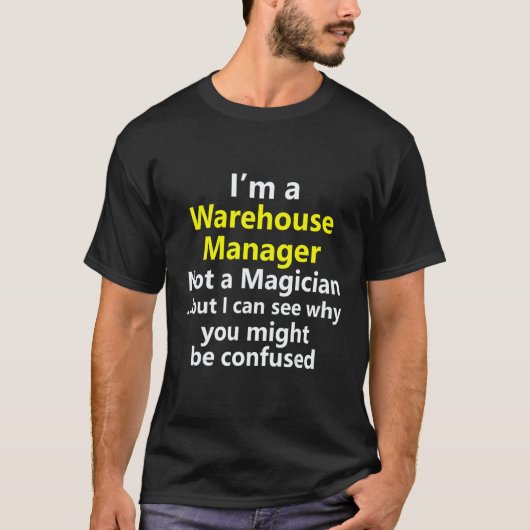 Warehouse Site Manager Leader Team Job Career Occu T-Shirt (Vorderseite)