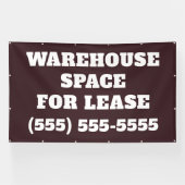 Warehouse Space for Lease Banner (Horizontal)