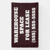 Warehouse Space for Lease Banner (Vertikal)