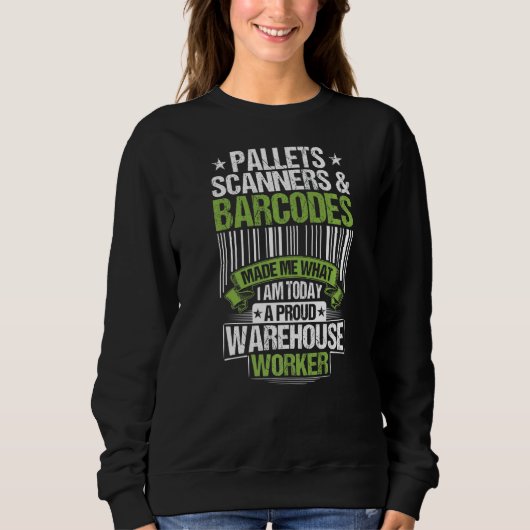 WarehousePallets Scanner & Barcodes Warehouse Sweatshirt (Vorderseite)