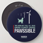 Waren 2020 - Bailey - grünes neues Geschäft Button (Vorne & Hinten)