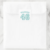 WAREN 46 QUADRATISCHER AUFKLEBER (Tasche)
