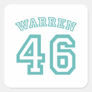 WAREN 46 QUADRATISCHER AUFKLEBER