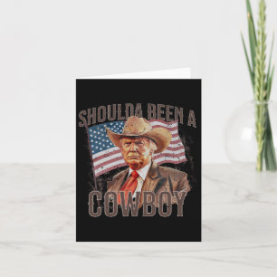waren Cowboy Trump 2024 4. Juli US-Flagge Karte