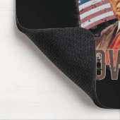 waren Cowboy Trump 2024 4. Juli US-Flagge Mousepad (Ecke)