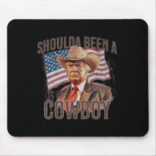 waren Cowboy Trump 2024 4. Juli US-Flagge Mousepad
