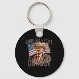 waren Cowboy Trump 2024 4. Juli US-Flagge Schlüsselanhänger