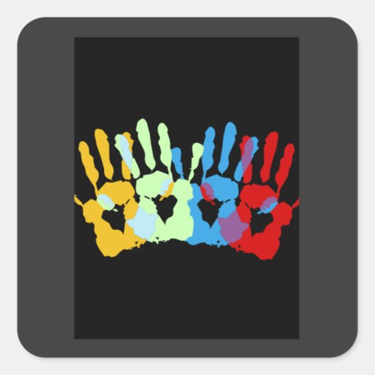 Waren des Party > Handwerksbedarf > Quadratischer Aufkleber (Vorderseite)